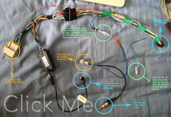 audio wiring harness